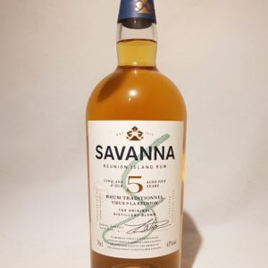 Savanna 5 ans rhum traditionnel vieux de la Réunion