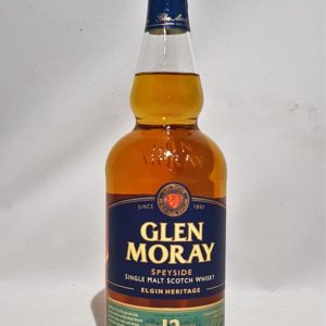 Glen Moray Speyside 12 ans single malt whisky 40°