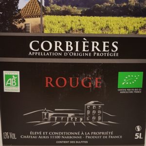 Cubi 5 litres Corbières Château Auris BIO
